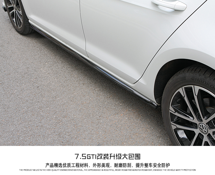 Suitable for Golf 7 Gti Front Bumper, High 7.5 Modified Gti Front Bumper Grille, High 7R Modified Rear Lip Large Surround