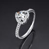 Elite wedding ring for beloved, classic jewelry, one carat, wholesale