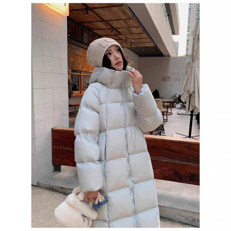 90 White Duck down Popular Cloud Puff down Jacket Women's Mid-Length 2025 New Thickened Winter Jacket for Small People
