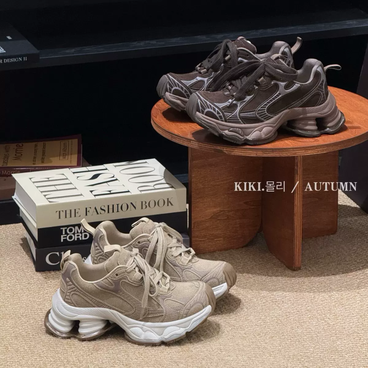 mollykiki厚底休闲ins潮流运动鞋2025秋新款松糕小个子显高老爹鞋