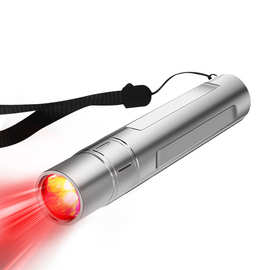9W新款LED红外可调式理疗美容笔充电便携式免拆红光理疗手电筒usb
