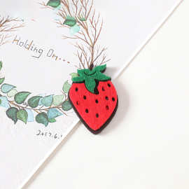diy无纺布手工布艺配件 水果配饰 儿童创意墙贴服装辅料 小草莓