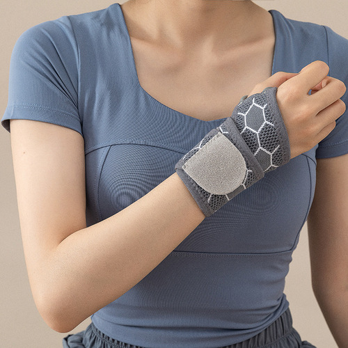 Summer thin sports wrist protector anti-sprain wrist tendon sheath badminton wrist strap wrapped with pressure belt