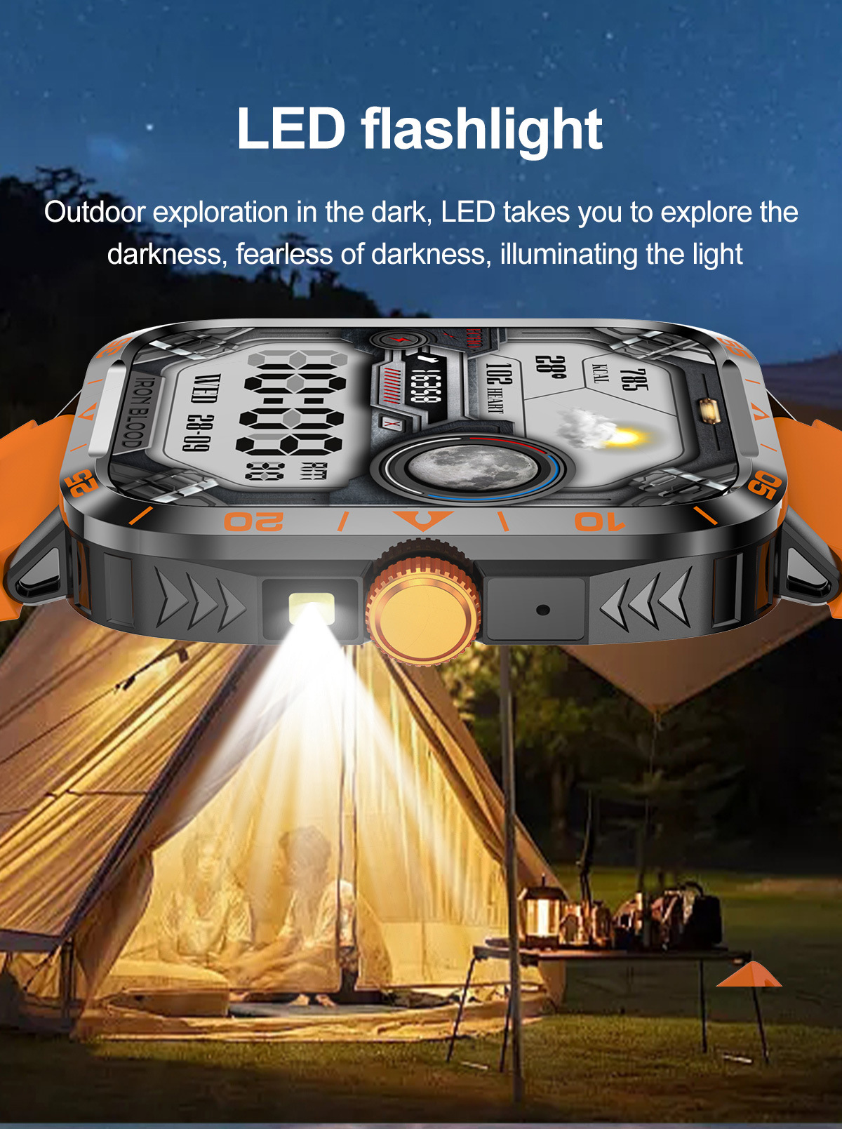Smartwatch outdoor con chiamata bluetooth e cardiofrequenzimetro_voghion.com