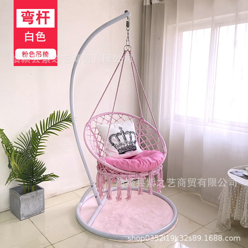 Borla cesta colgante hogar interior tejido colgante silla balcón Nordic perezoso cuna silla columpio cuna silla balcón