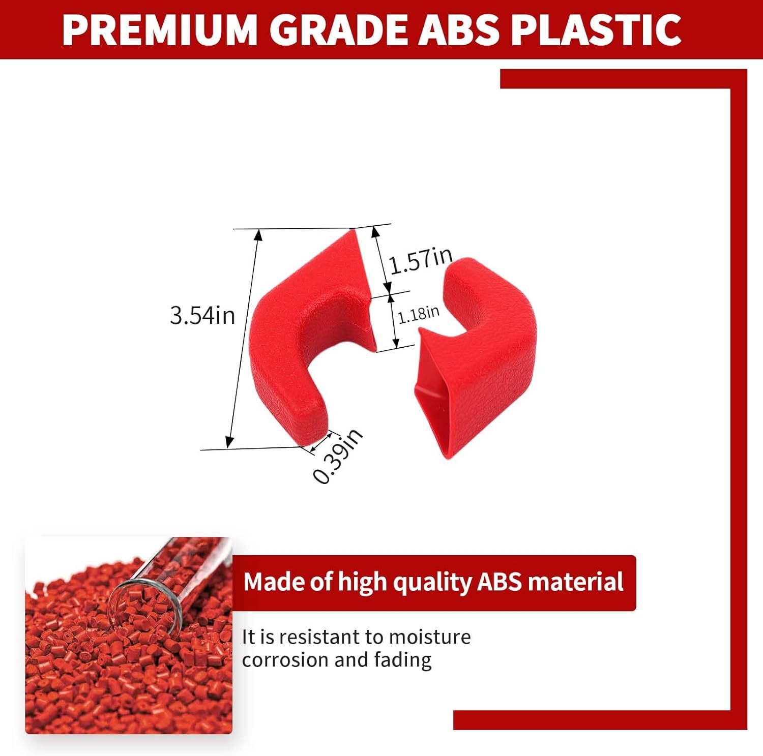 Suitable for 07-23 Models Jk Jl Jt Wrangler Front Bumper Tow Hook Cover, Tow Hook Protector, Tow Buffer Block