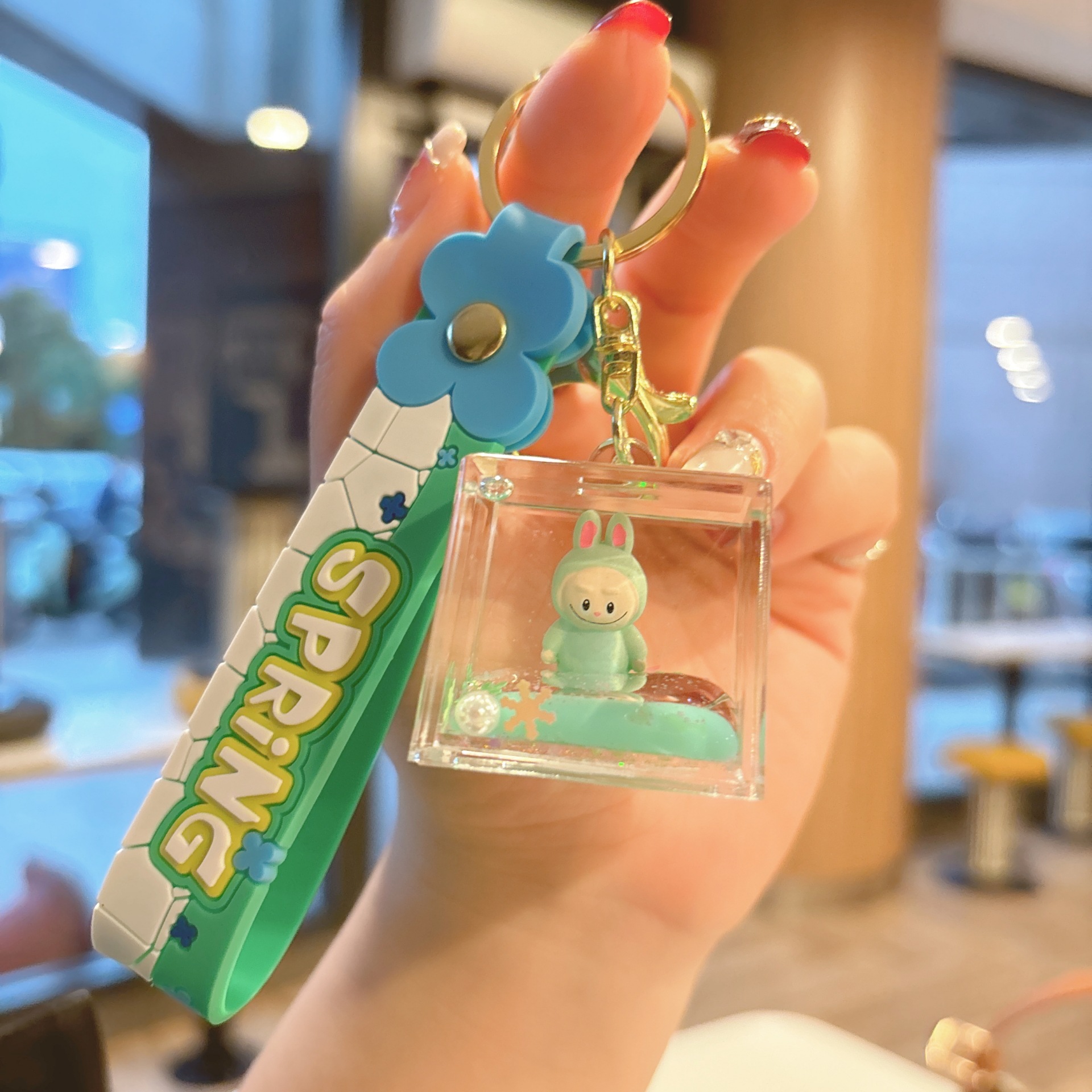 63g Weight Bag Pendant, Keychain Classification 1 Piece Quantity Party, Festival Occasion Acrylic Material Cartoon Character Pattern Unisex Gender Cute Style 1 Piece Cute Cartoon Character Acrylic Unisex Bag Pendant Keychain 8