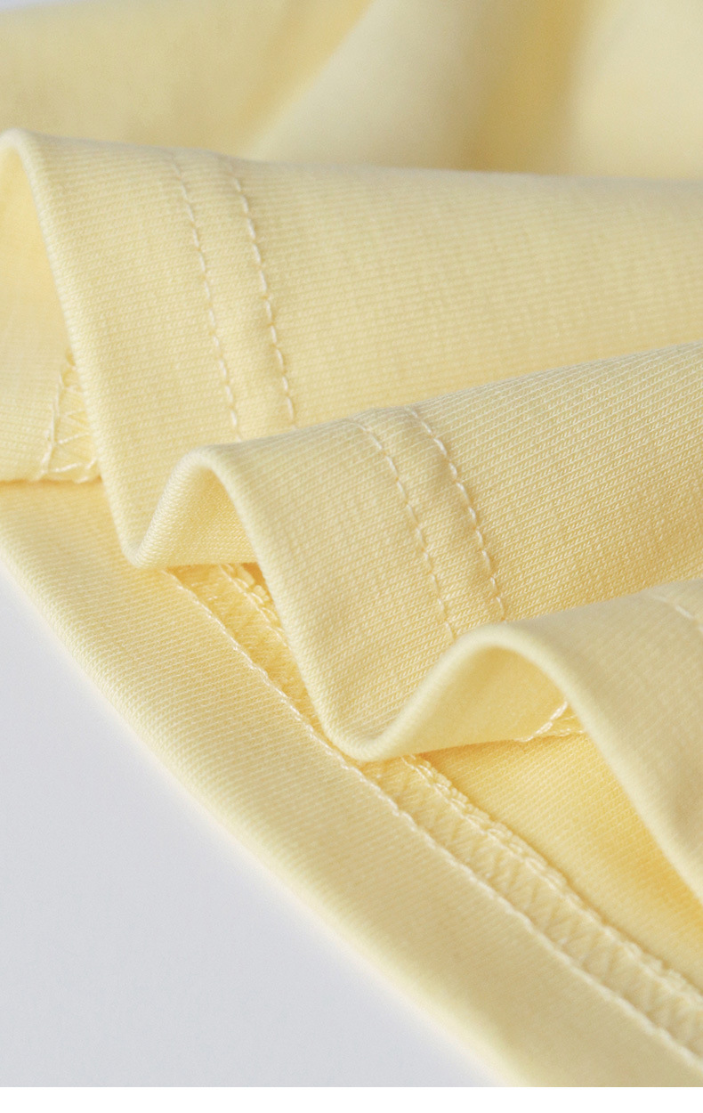 Cream Polo Collar Short Sleeve T-Shirt for Women