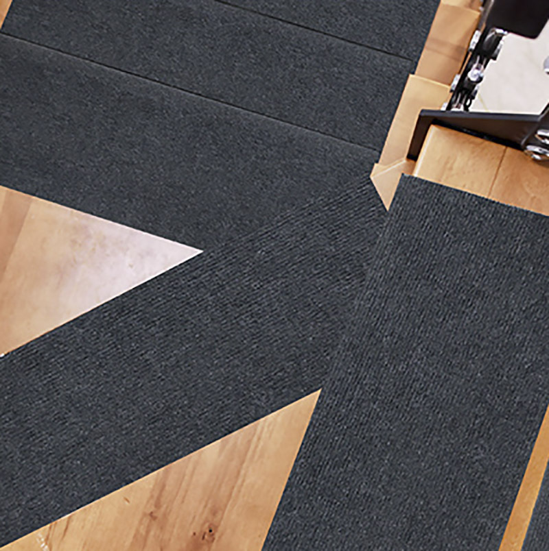 Cross-border anti-slip stair pad solid wood step finished mat stair carpet solid color mat home use soundproof step mat