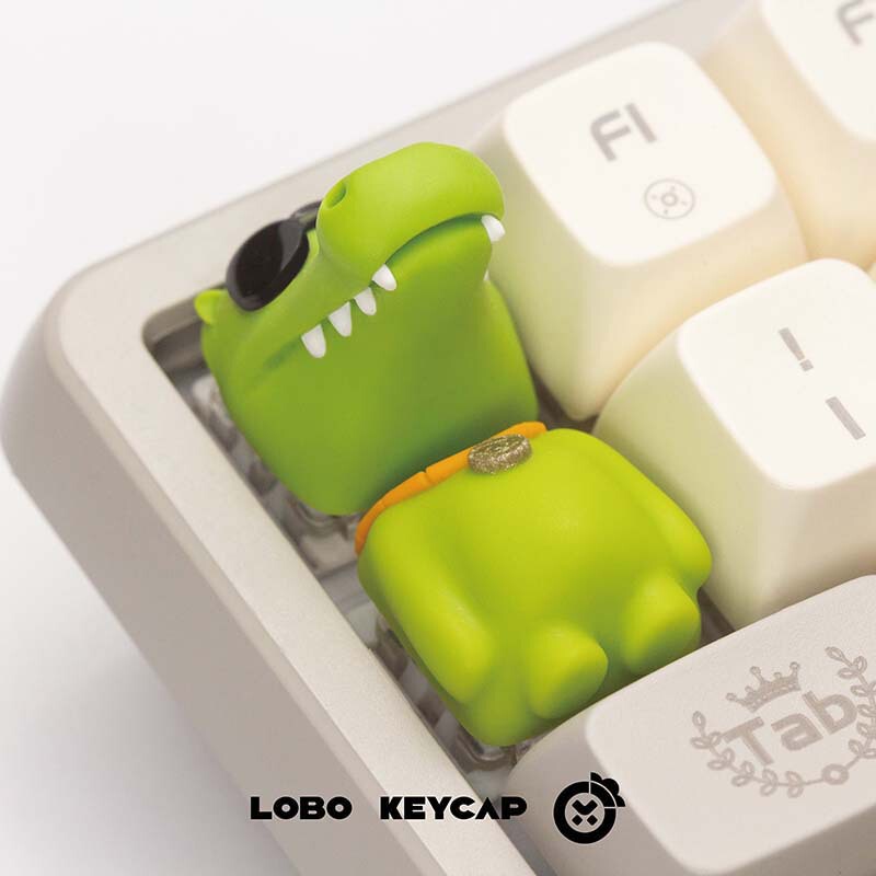 Little Carrot Original Design Personalized Keycap Beast Party Keycap Resin Art Keycap Cultural and Creative Toy