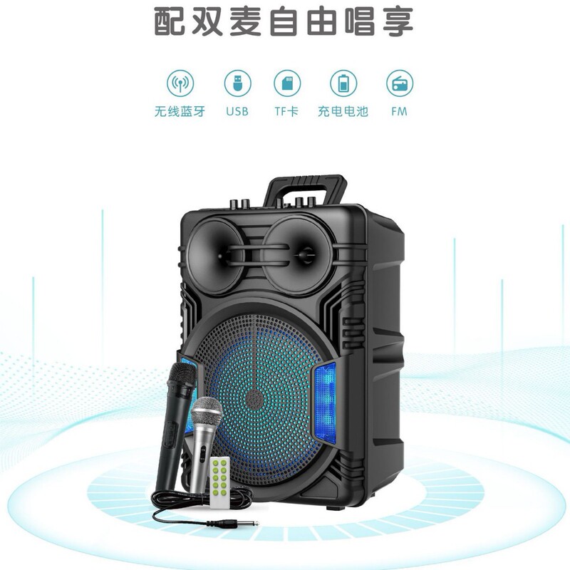 Manufacturer Direct Gts Series Single 12inch Gts-2069 Outdoor Satchel 12inch Bluetooth Speaker