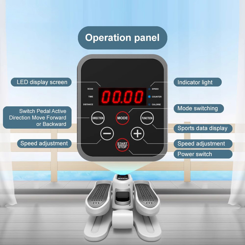 Oficina en el hogar caminador eléctrico perezoso entrenamiento de rehabilitación de personas mayores equipos de fitness mini máquina elíptica máquina deportiva