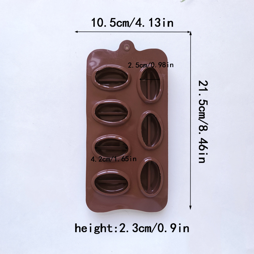7 granos de café de chocolate 218 moldes de silicona 3D bandeja de hielo galletas dulces utensilios de cocina para hornear