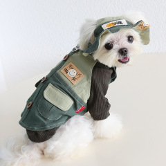 Petstyle 山系工装口袋马甲 2025秋冬新款狗狗猫咪服装宠物狗衣服
