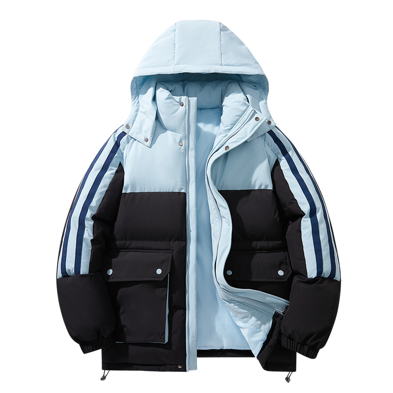 New Large Pocket Workwear Cotton Jacket For Both Men And Women, Removable Cotton Jacket For Men's Fashion, Loose, Warm, Casual And Versatile_viptrois.com