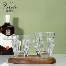 轻奢巴卡拉高颜值玻璃水晶杯酒吧威士忌杯洋酒杯高级感冰球杯定制