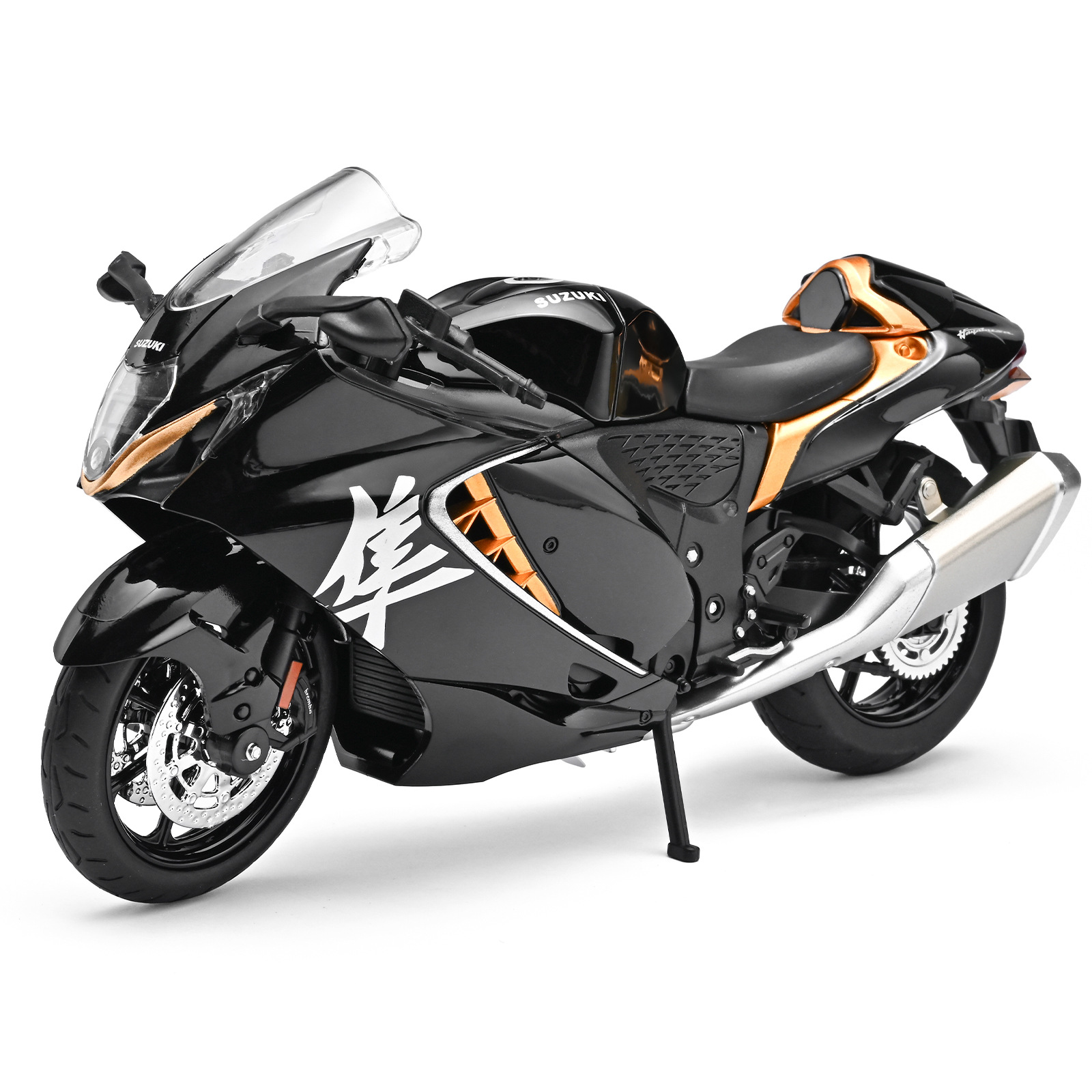 Modelo de motocicleta de aleación 1:12, motocicleta Chuanqi, simulación de amortiguador, dirección, coche de juguete para niños, caja ciega transfronteriza, dropshipping