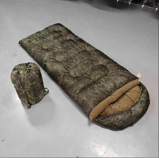Cross-Border Splicable Camping Sleeping Bag for Spring, Summer, Autumn and Winter, Outdoor Camping Breathable and Warm Cotton Sleeping Bag for All Seasons to Protect Against the Cold