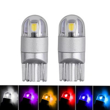 跨境新款汽车高亮灯泡小灯LED W5W T10 3030 2SMD 示宽灯插泡小灯