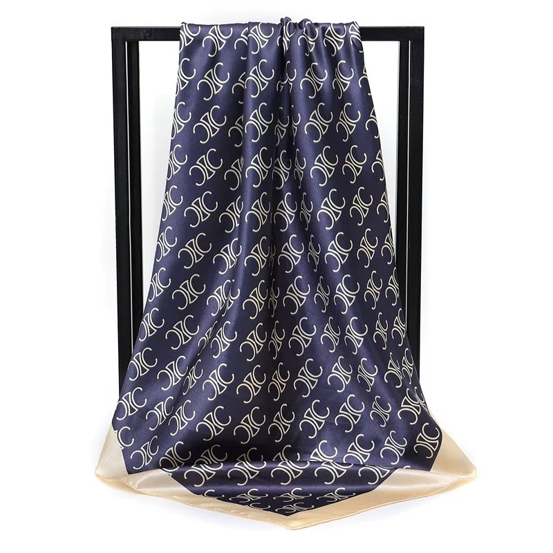 90 스퀘어 타월 [네이비 CC 미터 가장자리]