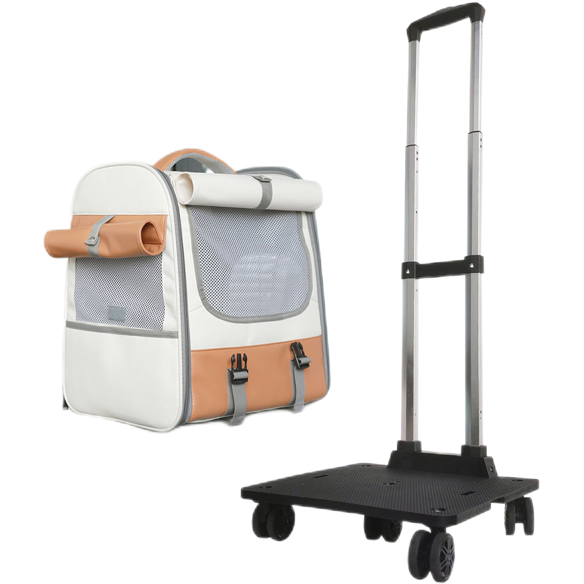 Suitcase to go out, capacious backpack
