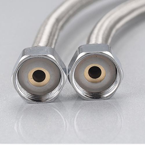 304 stainless steel double-ended braided hose, high-pressure explosion-proof hot and cold water inlet pipe, toilet water heater water connection pipe