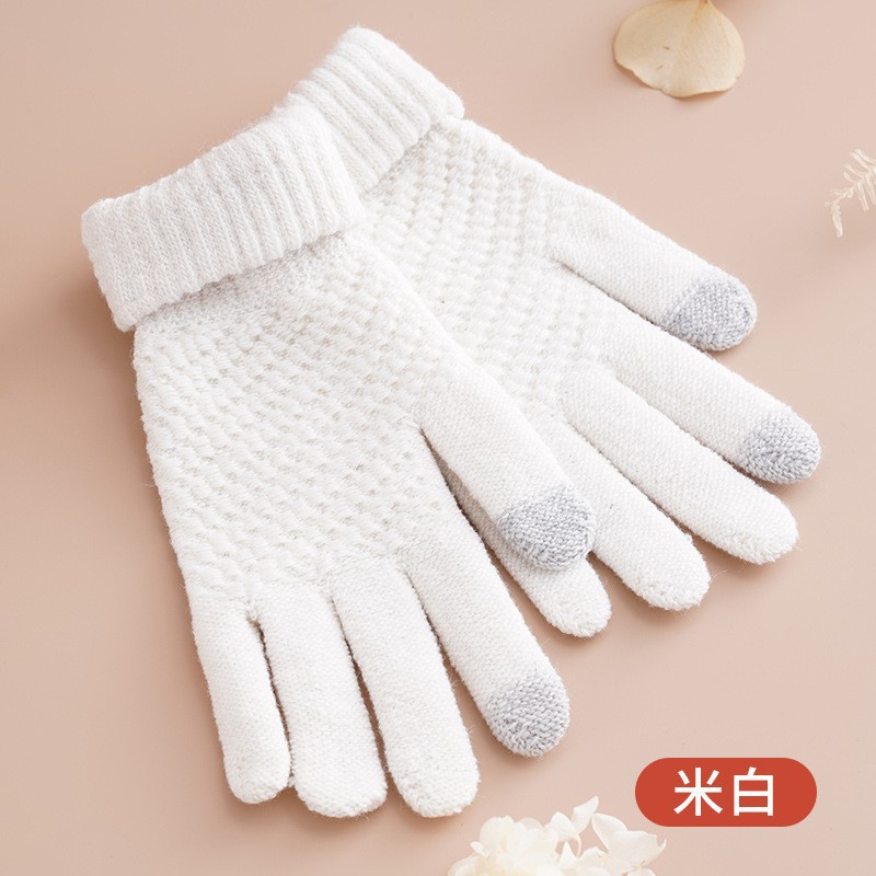 터치스크린 장갑 흰색