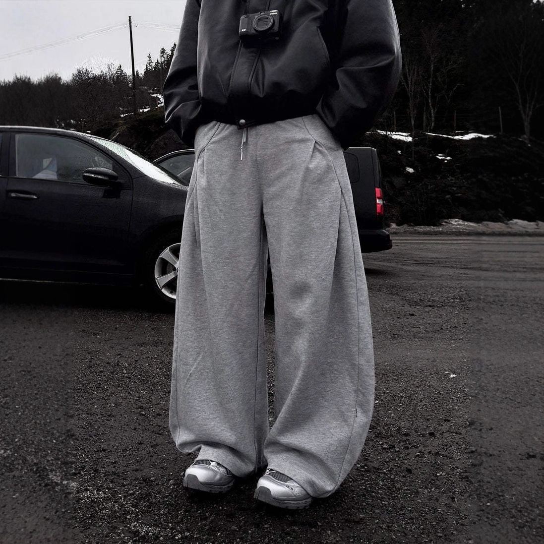 Men's And Women's Relaxed Casual Straight Leg Sports Pants American Style Autumn Sweatpants Loose Fit_viptrois.com