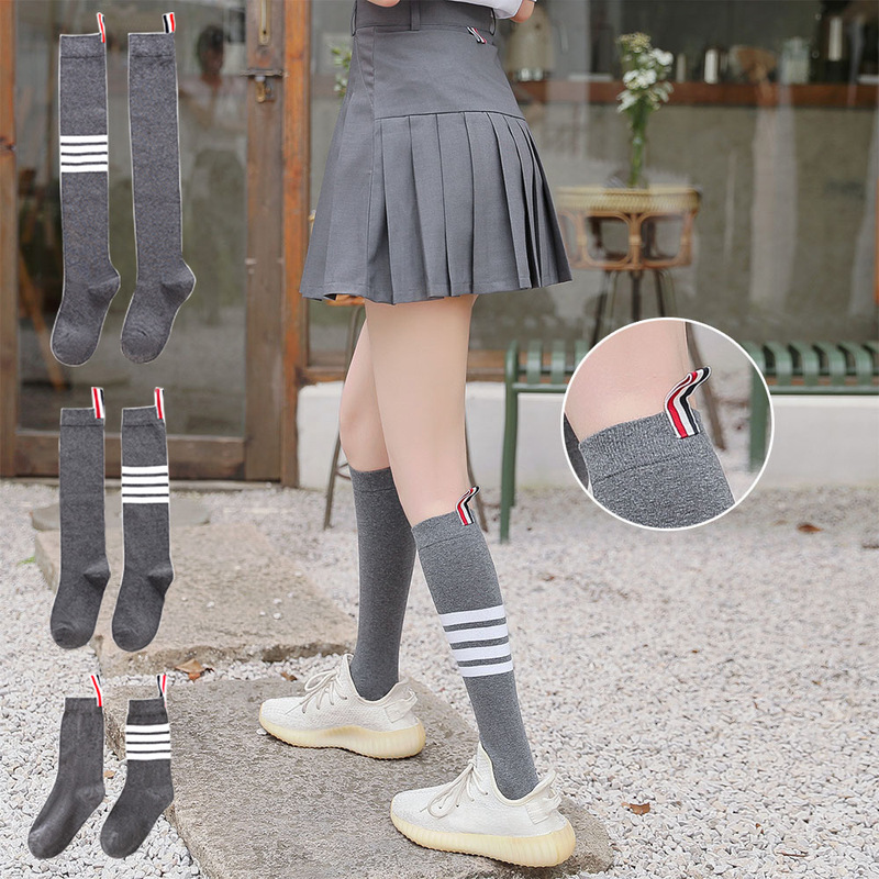 Spring and Summer Long Socks, Over-The-Knee Socks, Cotton Tb Calf Socks, Student Socks, Women's Socks, Jk High Tube Socks, Sports Mid-Tube Socks, Trendy Long Tube Socks