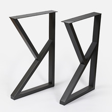 创意简约铁艺桌脚时尚书桌餐桌金属桌子腿餐台餐厅五金家具腿批发