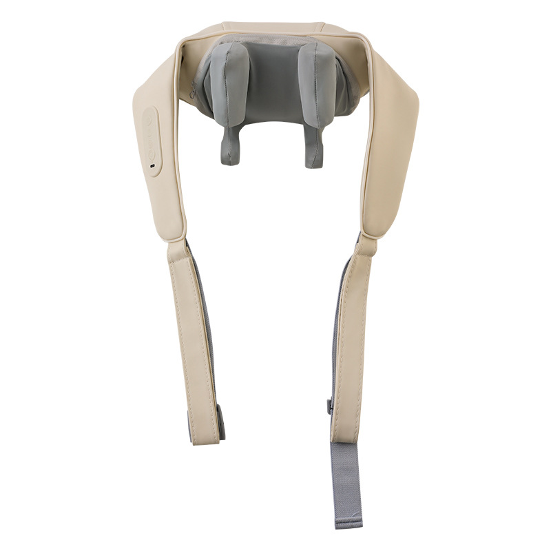 Masajeador de columna cervical, masajeador de músculos trapezius, masaje de hombros y cuello, masaje de amasamiento, chal de masaje con compresa caliente, fisioterapia infrarroja image 6