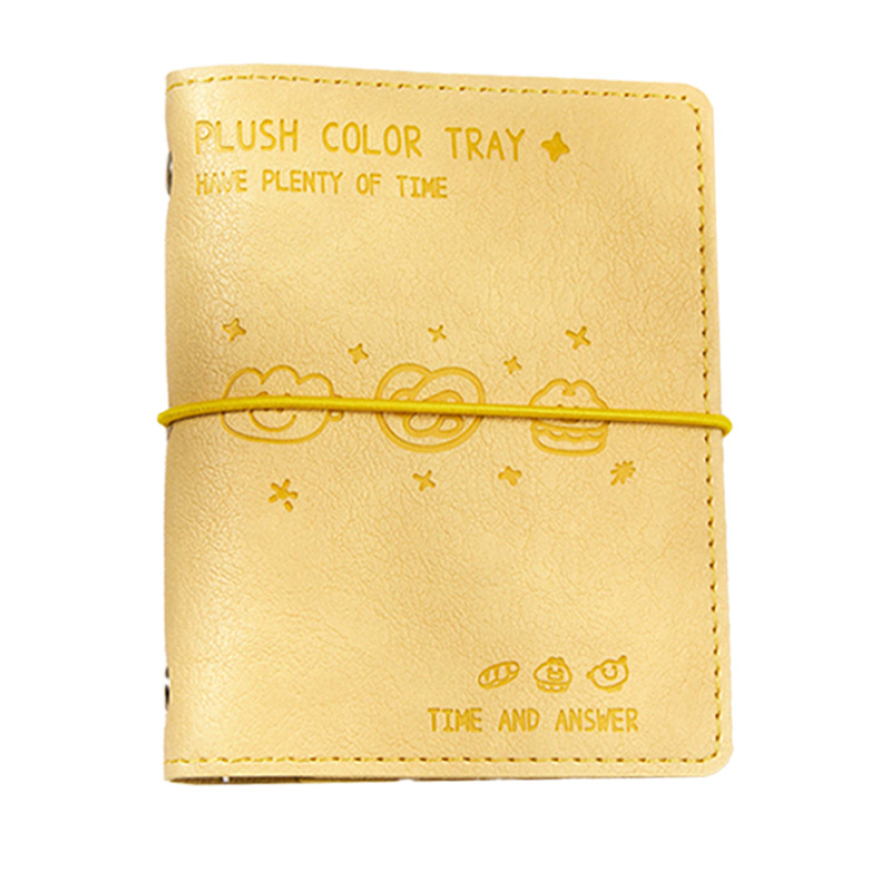 Recoger M5 hojas sueltas libro de cuentas de mano placa de color de felpa patrón de dibujos animados libro de mano decoración de bricolaje libro de pegatinas decorativas