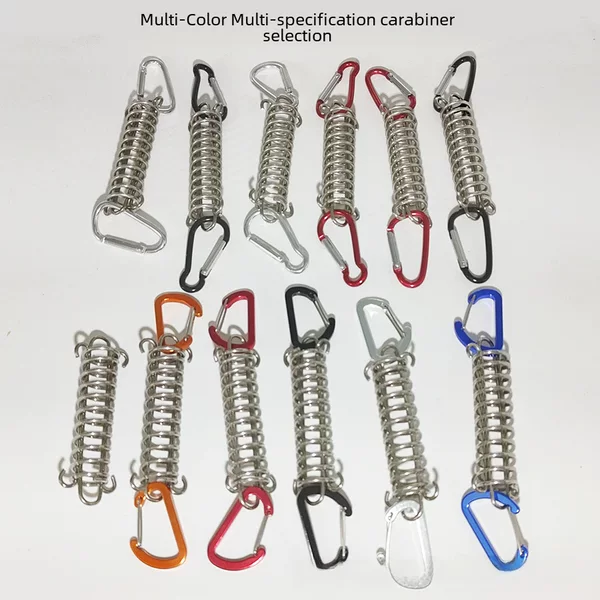 Exclusive mini outdoor camping tent strong wind spring wind rope buckle stainless steel canopy stretch buckle pet traction