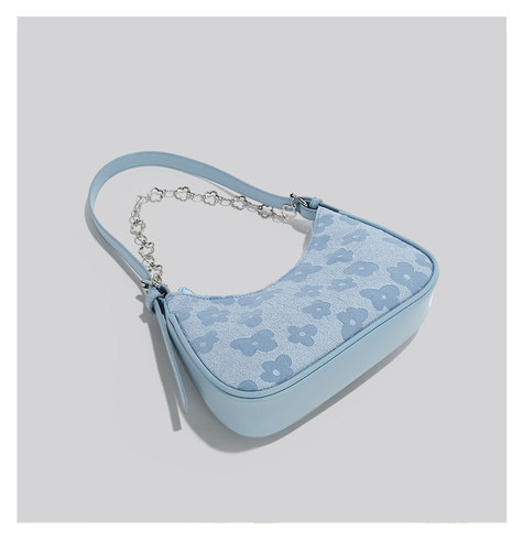 High-end niche design bag for women 2024 new versatile ins jacquard small bag single shoulder crossbody underarm bag for women