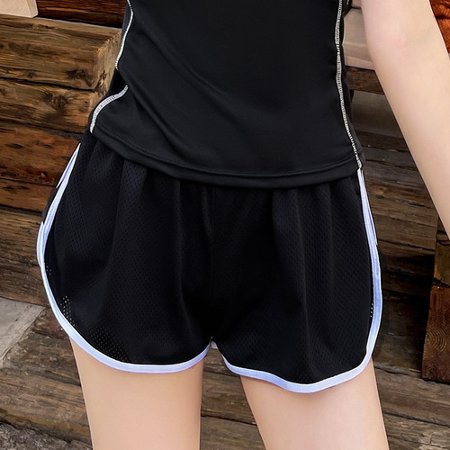 Two-piece swimsuit for female students, new summer vacation conservative skirt style two-piece set that covers the belly, looks slimming, small breasts push-up swimsuit