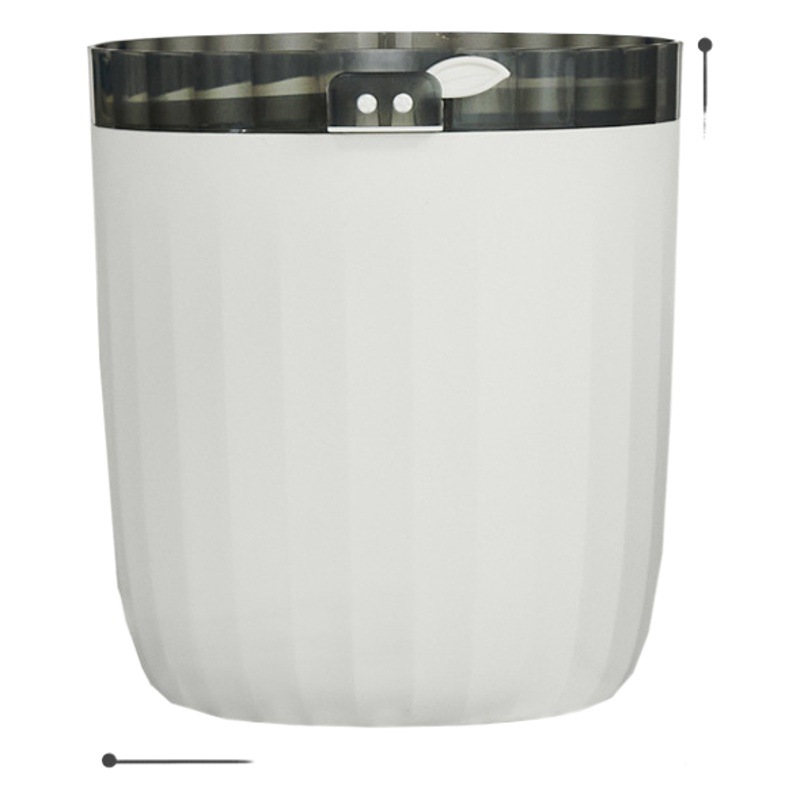 Cubo de basura para el hogar, baño, sala de estar, cocina, gran capacidad, anillo de presión, contenedor de almacenamiento para el suelo, cesta de papel simple para dormitorio
