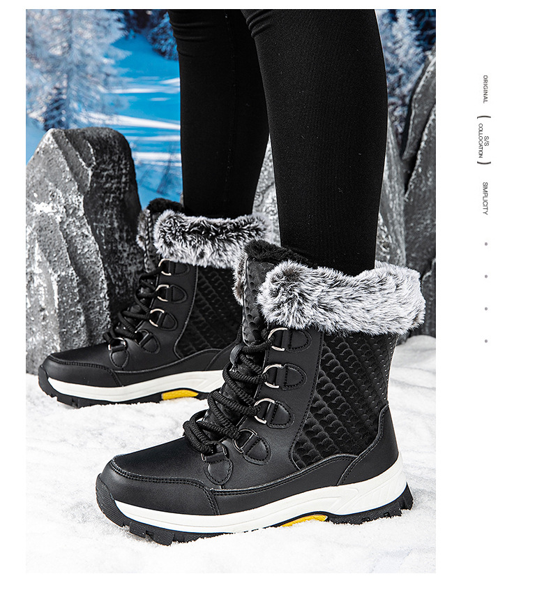 New Boots, Thickened Cotton Shoes, Women's Autumn And Winter New Style, Women's Snow Boots, Warm And Plush_vogvips.com