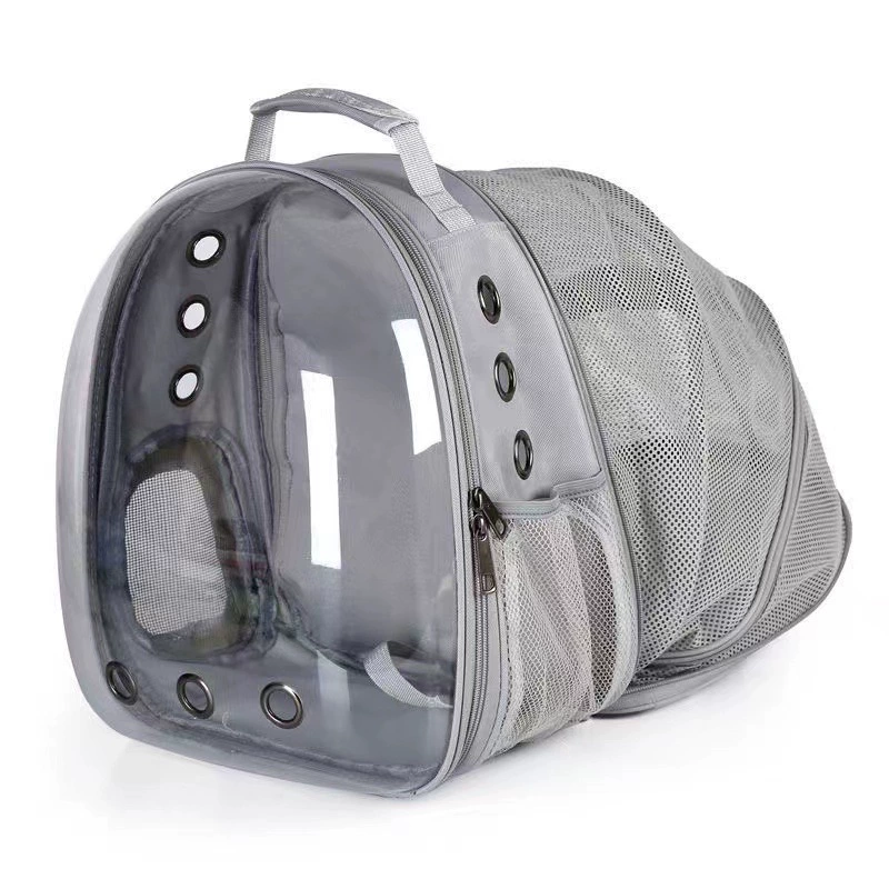 Handheld space backpack, transparent dome design, portable 0.98 kg