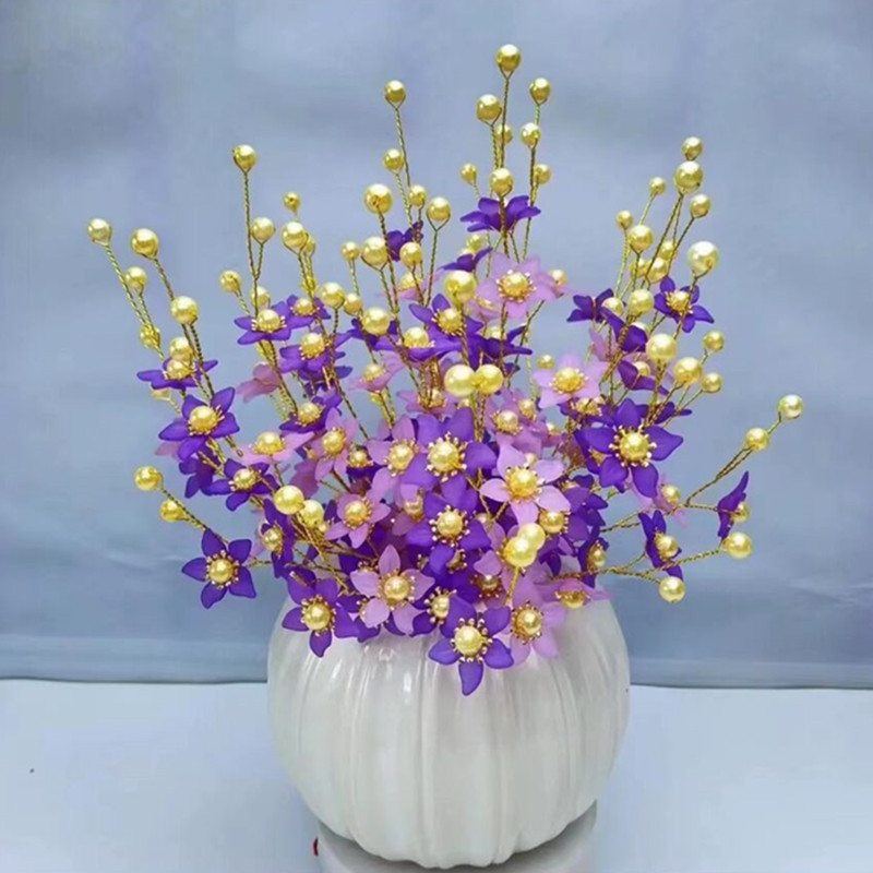 재고 보히 니아 꽃잎 도매 구슬 시뮬레이션 가짜 꽃잎 DIY 골동품 한후 머리핀 술 펜던트 소재