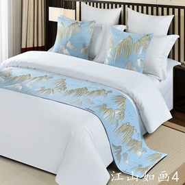 床旗、床尾巾;套件加工;四件套