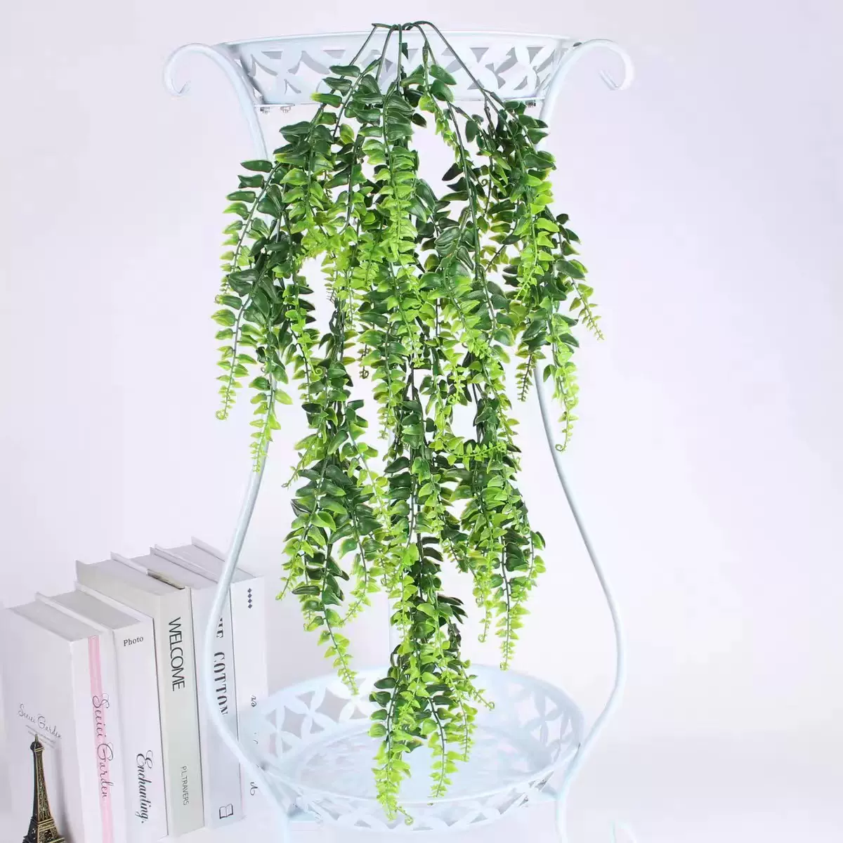 仿真壁挂69目蕨类波斯草仿真植物吊篮挂壁塑料假花绿植家居装饰