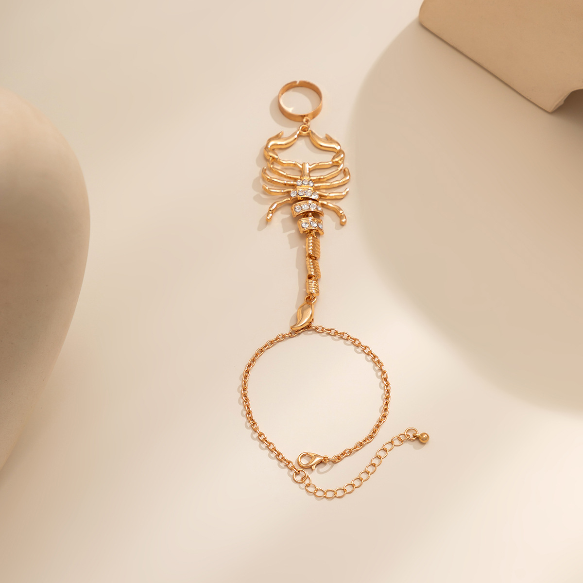 Hip-Hop Scorpion Iron Inlay Rhinestones Womenu0027S Bracelets