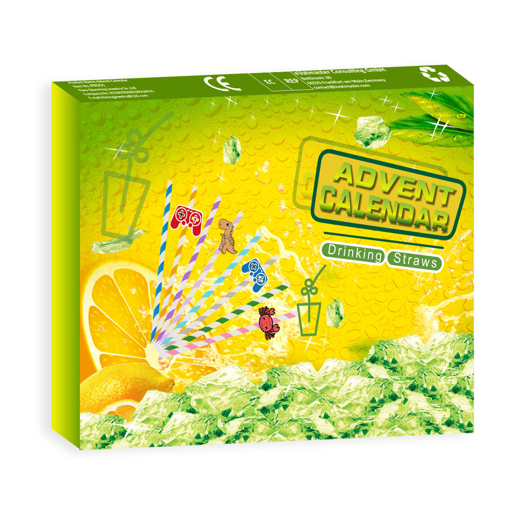 thumbnail image 1 of Calendario de Adviento, superventas, nuevo, cuenta regresiva digital de 24 pajitas para adviento de Navidad, caja sorpresa, regalo navideño para niños, 1 of 4