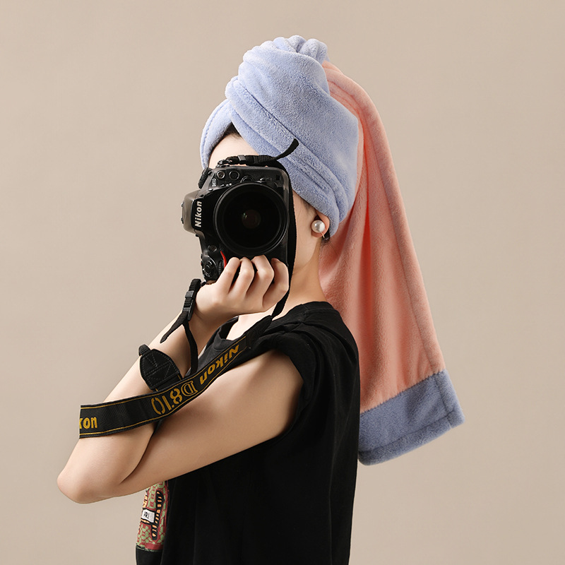 兰粉交织95*30cm / 干发帽单条装