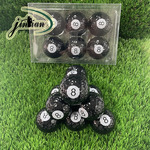 全新高尔夫运动球 台球黑八礼品球 双层练习球 332风洞 8号数字