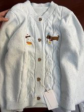 开春新款软糯可爱甜美韩系针织开衫毛衣外套女宽松慵懒学院风上衣