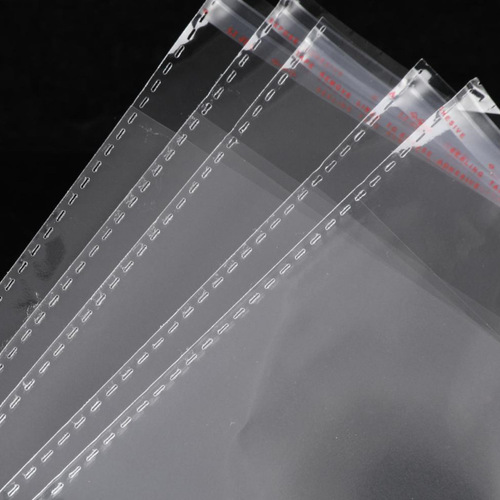 Self-adhesive OPP transparent plastic clothing self-sealing bags for stationery and small accessories packaging self-adhesive bags