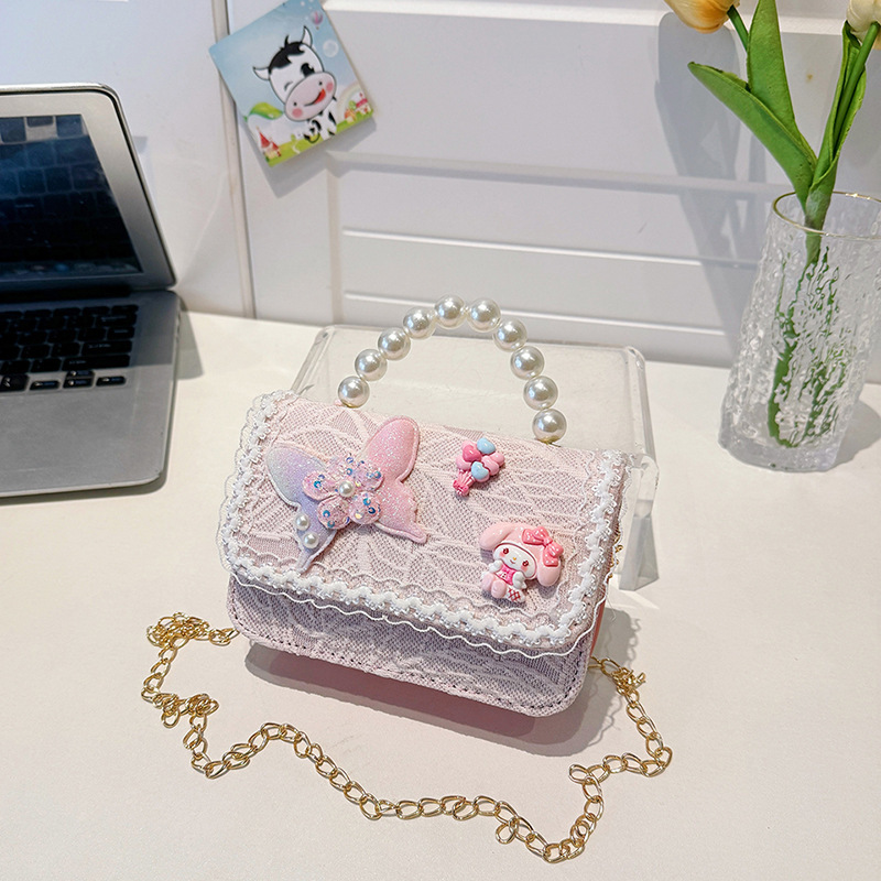 Bolso de mano de moda coreana para niños, bolso de verano para niñas, bolso de estilo de estilo de dibujos animados, bolso de hombro.