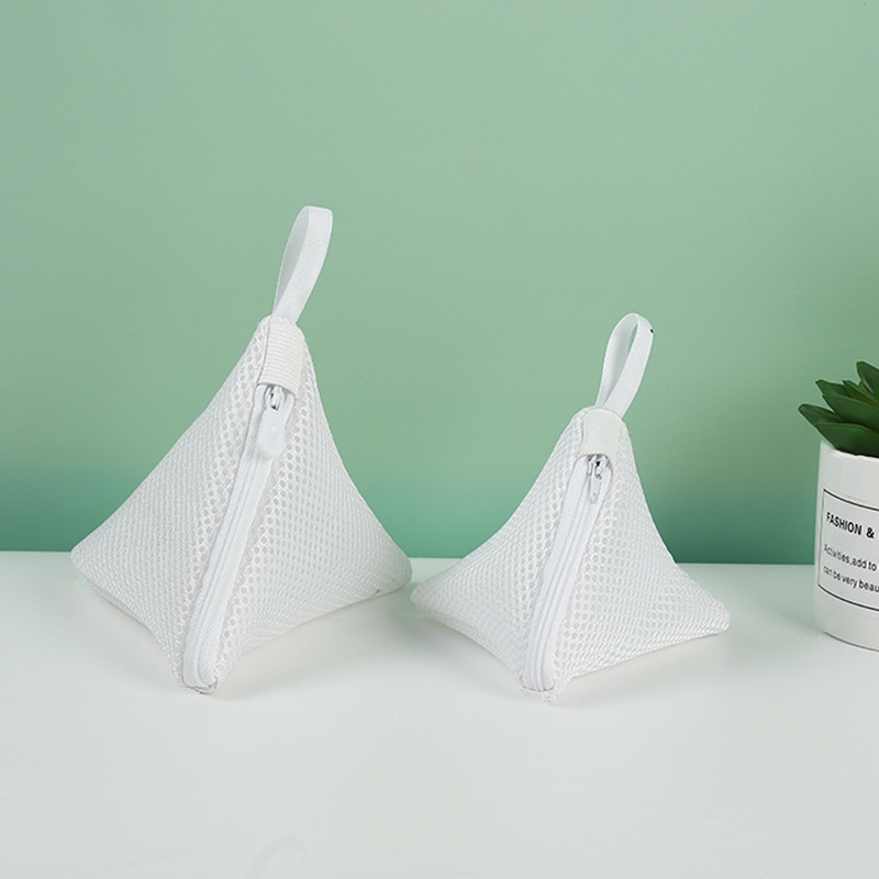 흰색 지퍼 삼각형 14cm*15cm