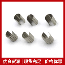 双齿笔筒夹金属马仔扣9*18mm双齿波纹抽绳夹开口夹服饰辅料箱包